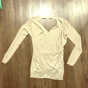 All-Saints Drape-Front Knitted Top